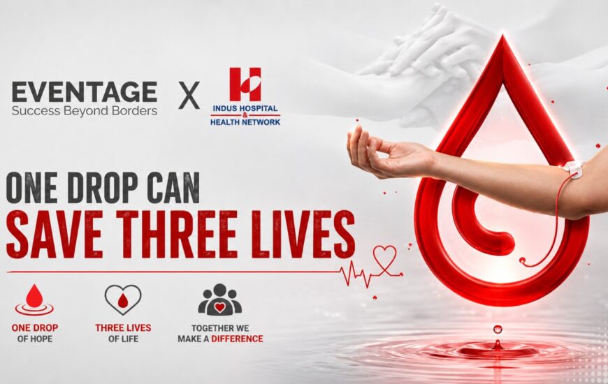 blood donation drive by indus hospital at eventage